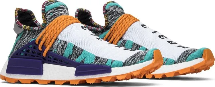 Adidas Pharrell x NMD Human Race Trail 'Solar Pack' Sneakers, Purple