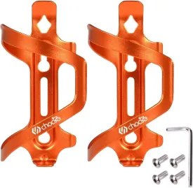 Chooee Bike Water Bottle Holder,Aluminum Bicycle Water Bottle Cage for Road Bikes Mountain Bikes 2-Pack