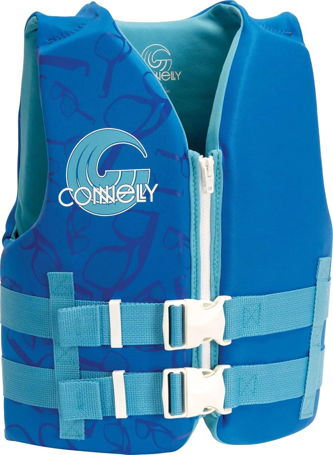 Connelly CWB Youth Boy's Promo Neo Vest - Coast Guard Approved, Blue