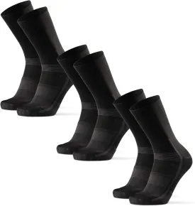DANISH ENDURANCE Cycling Socks, Crew Length, Breathable, and Cushioned Bike Socks, for Men & Women, Unisex, 3-Pack