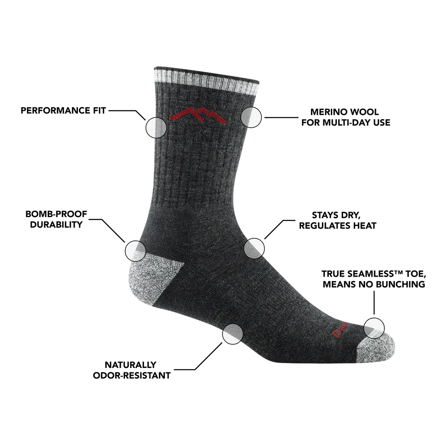 Darn Tough Hiker Micro Crew Midweight with Cushion Socks