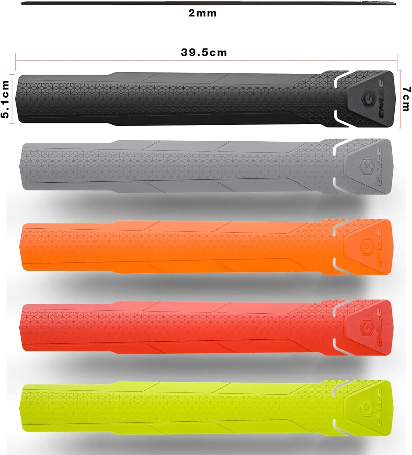 ENLEE Mountain Bike Down Tube Frame Protector, 3M MTB Bicycle Frame Guard - Protect The Bike from Collision and Scratch