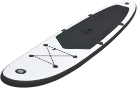Inflatable Stand Up Paddleboard Set for Adventure and Serenity, Durable PVC Construction, 129.9" x 28.3" x 3.9"