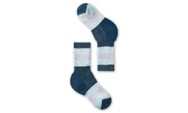Kid's Smartwool Hike Full Cushion Striped Crew Socks Color: Twilight Blue