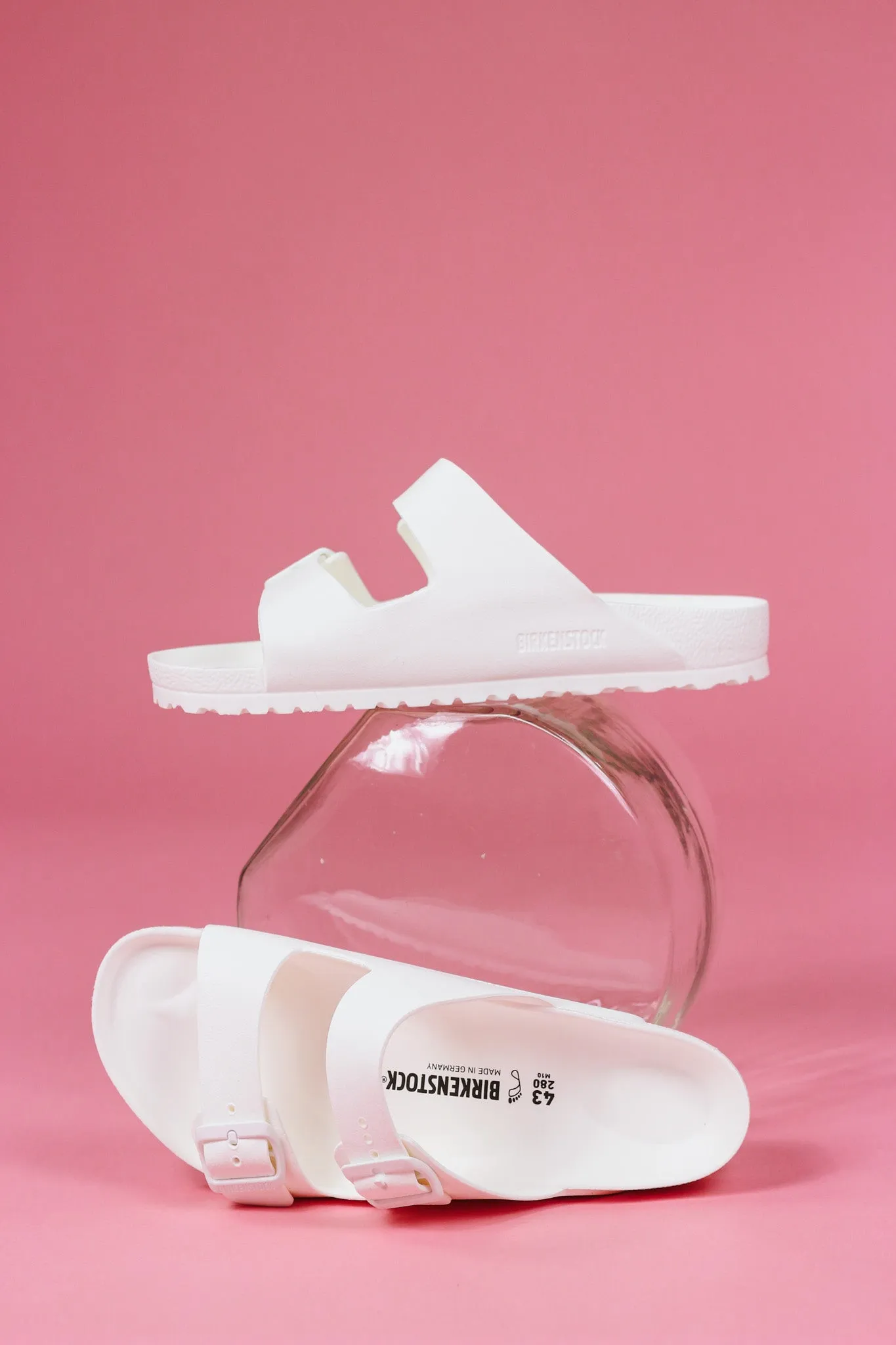 Mens Arizona Eva White Birkenstock Sandals