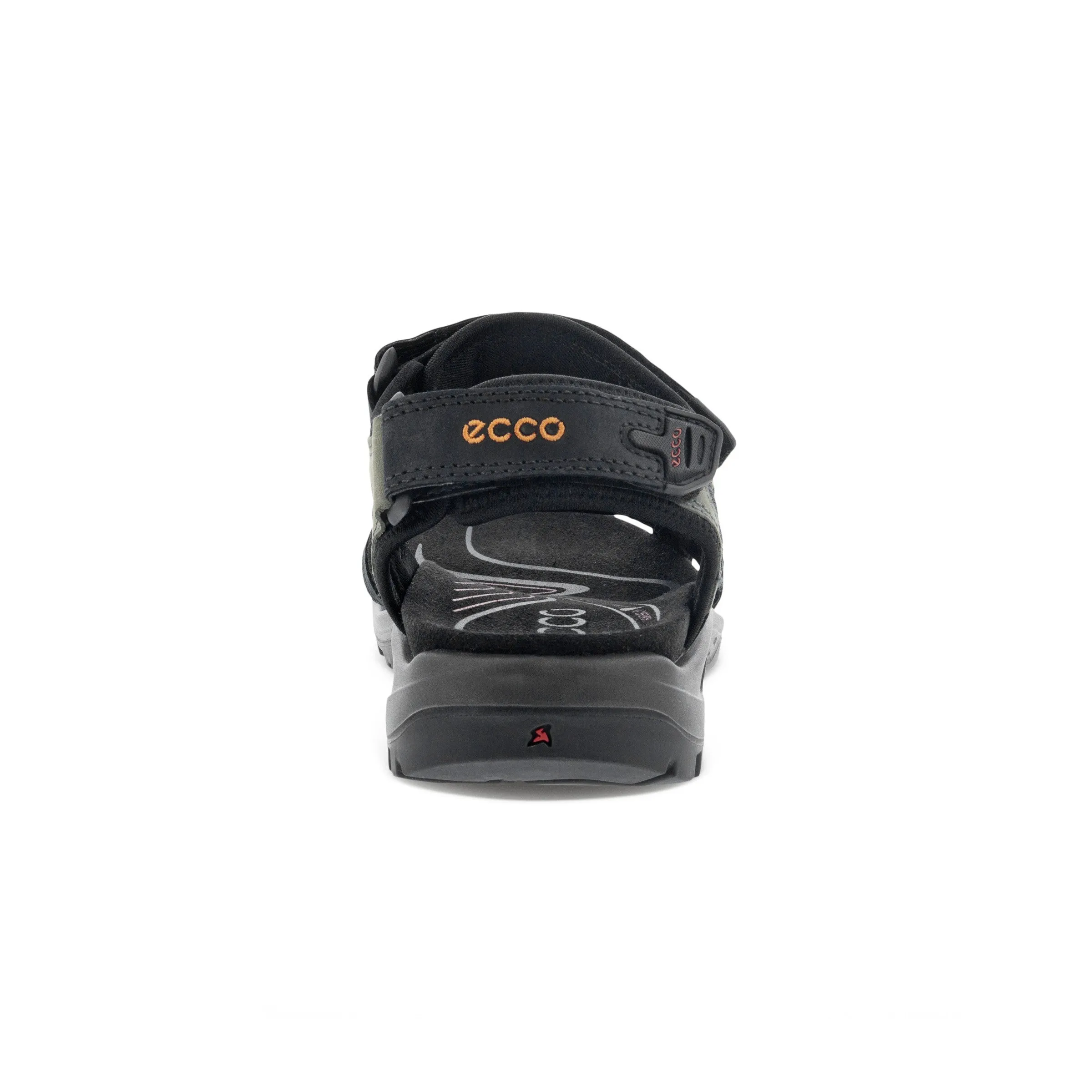 Men's Ecco Yucatan Sandal Color: Black/Mole/Black
