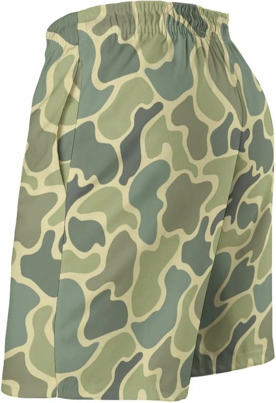 Men's Short Swim Trunks Vintage Brown Camouflage Quick Dry Bathing Suit Beach Swimsuits