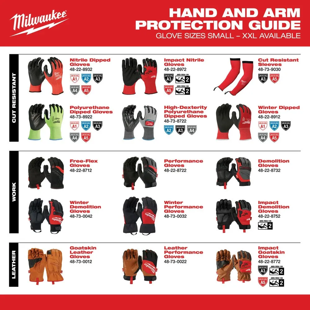 Milwaukee  48-22-8930 Cut 3 Dipped Gloves - S