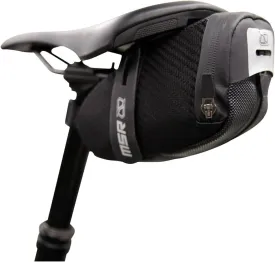 MSR MTB Seat Bag Black | Bike bicycle seat saddle bag for mountain or road | Extra storage and taillight mount