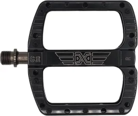 PDX G11 Mountain Bike Pedal MTB Pedal Large Concave Platform Machined Aluminum Polished Bicycle Non-Slip Pedals 9/16 Chromoly Spindle Smooth Ball Bearings