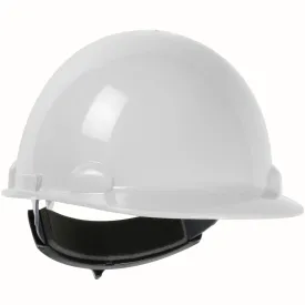 PIP Dom 280-HP341R-01 Cap Style Smooth Dome Hard Hat with HDPE Shell, White, 1 Each
