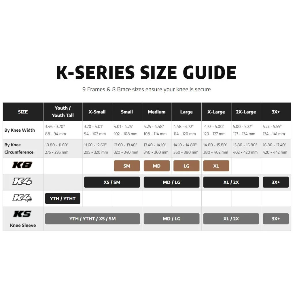 POD K4 2.0 Youth Impact Modified Knee Braces