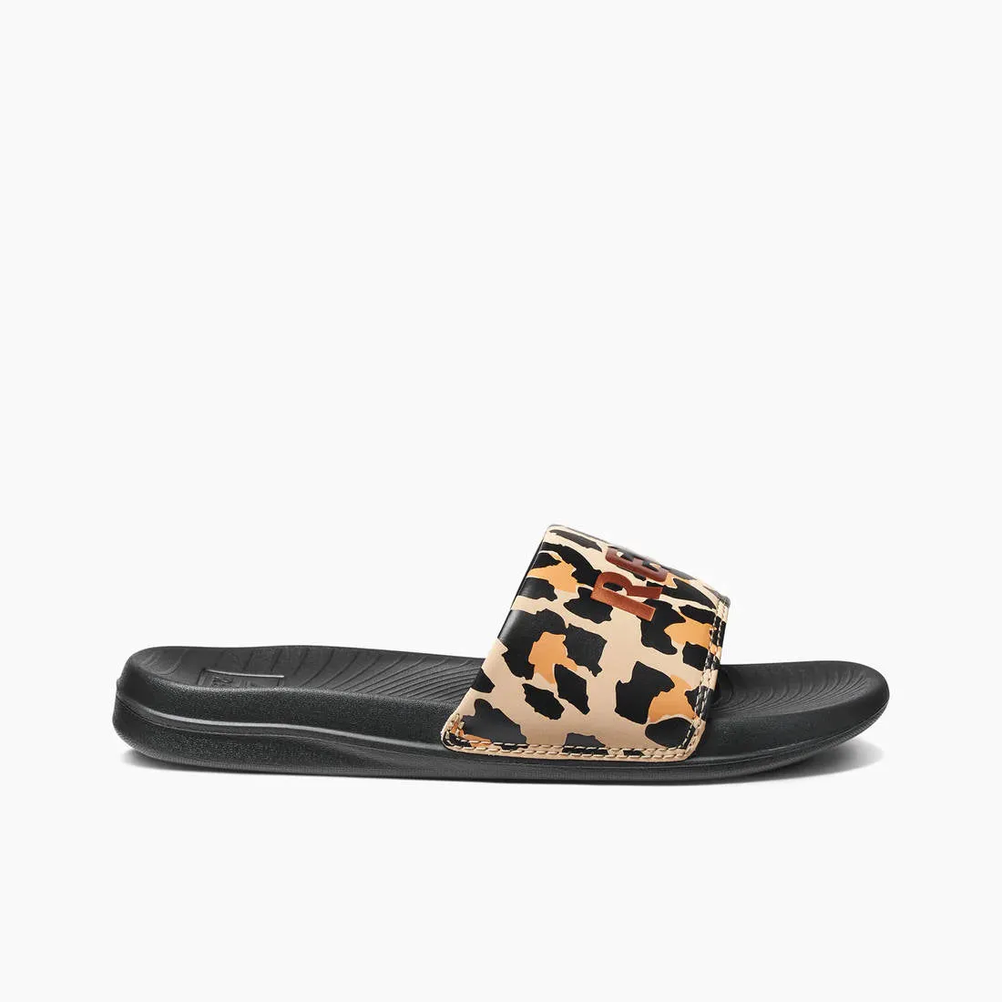 Reef Womens One Slide Classic Leopard