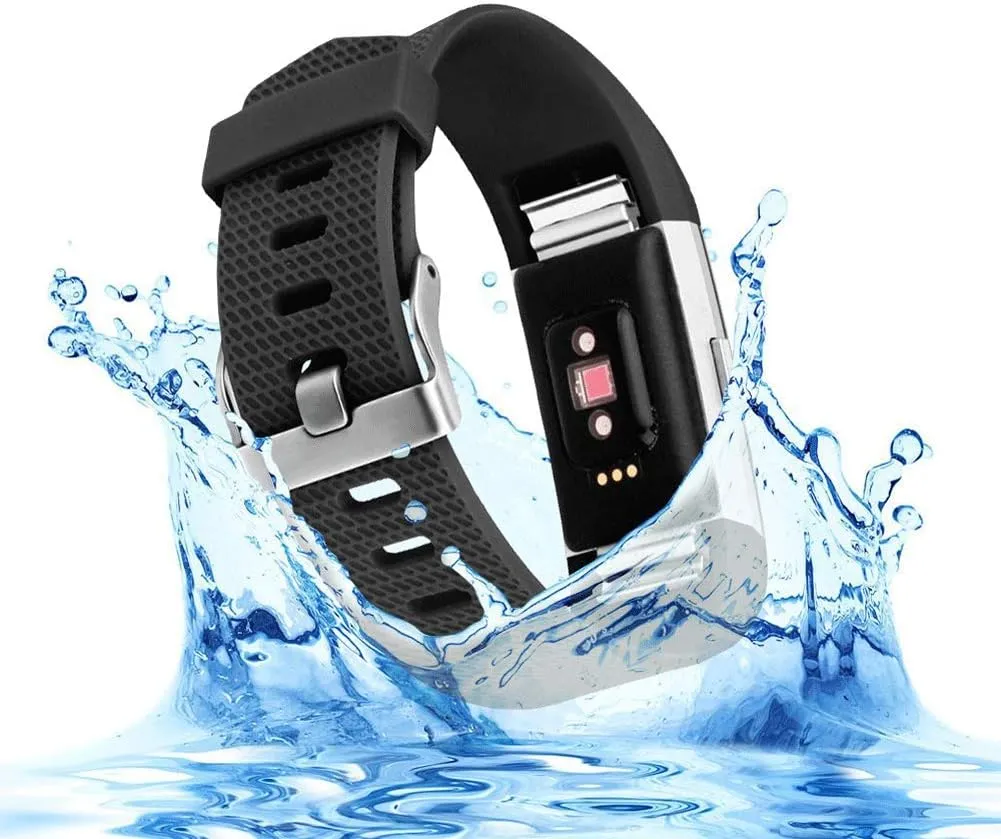 Replacement Bands for Fitbit Charge 2, Silicone Adjustable Classic Bands for Fitbit Charge 2,Women Men