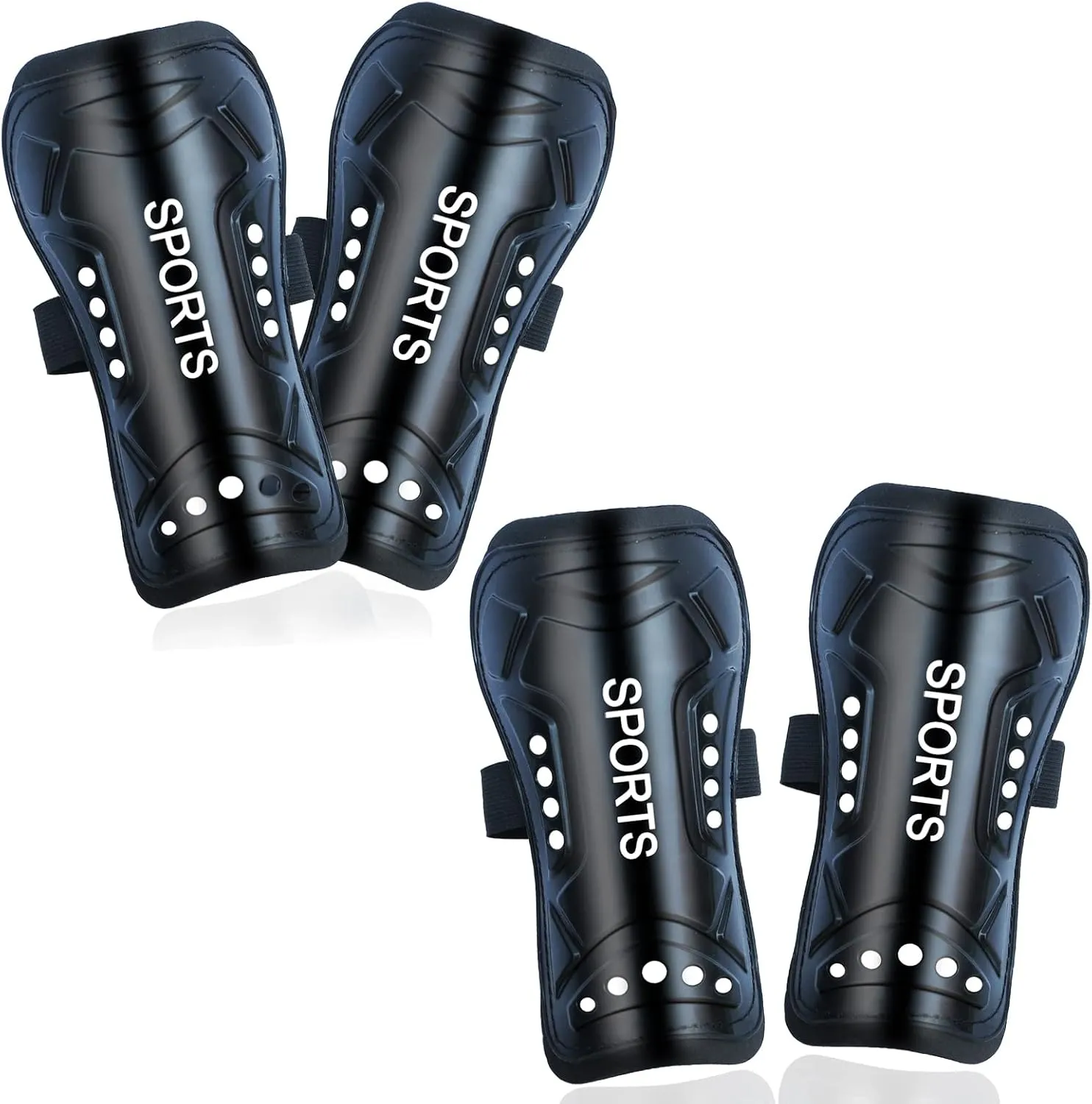 Soccer Shin Guards Pads with Socks Gear for Soccer 3,4,5-16 Year Old and Up Little Girls Boys Kids Child Youth Toddler Teenagers