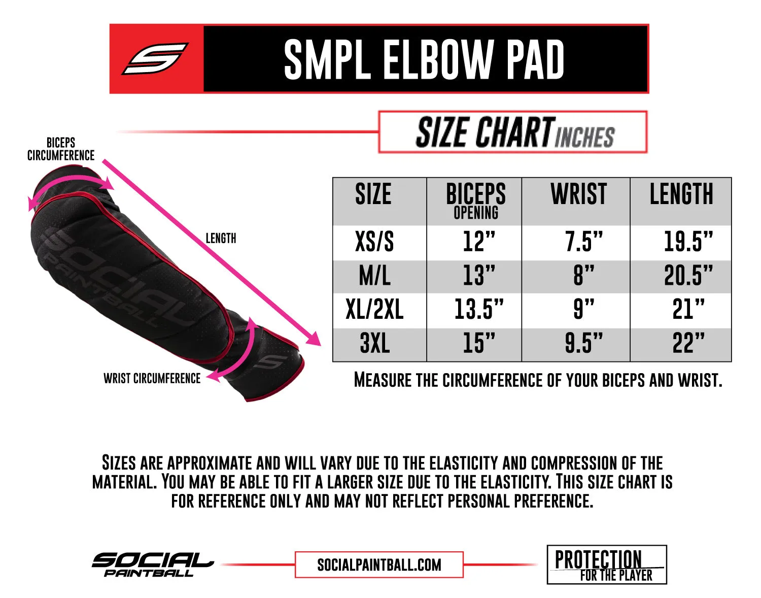 Social Paintball SMPL Elbow Pad - Hunter Camo
