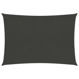 Sunshade Sail 160 g/m² Anthracite 3.5x4.5 m HDPE