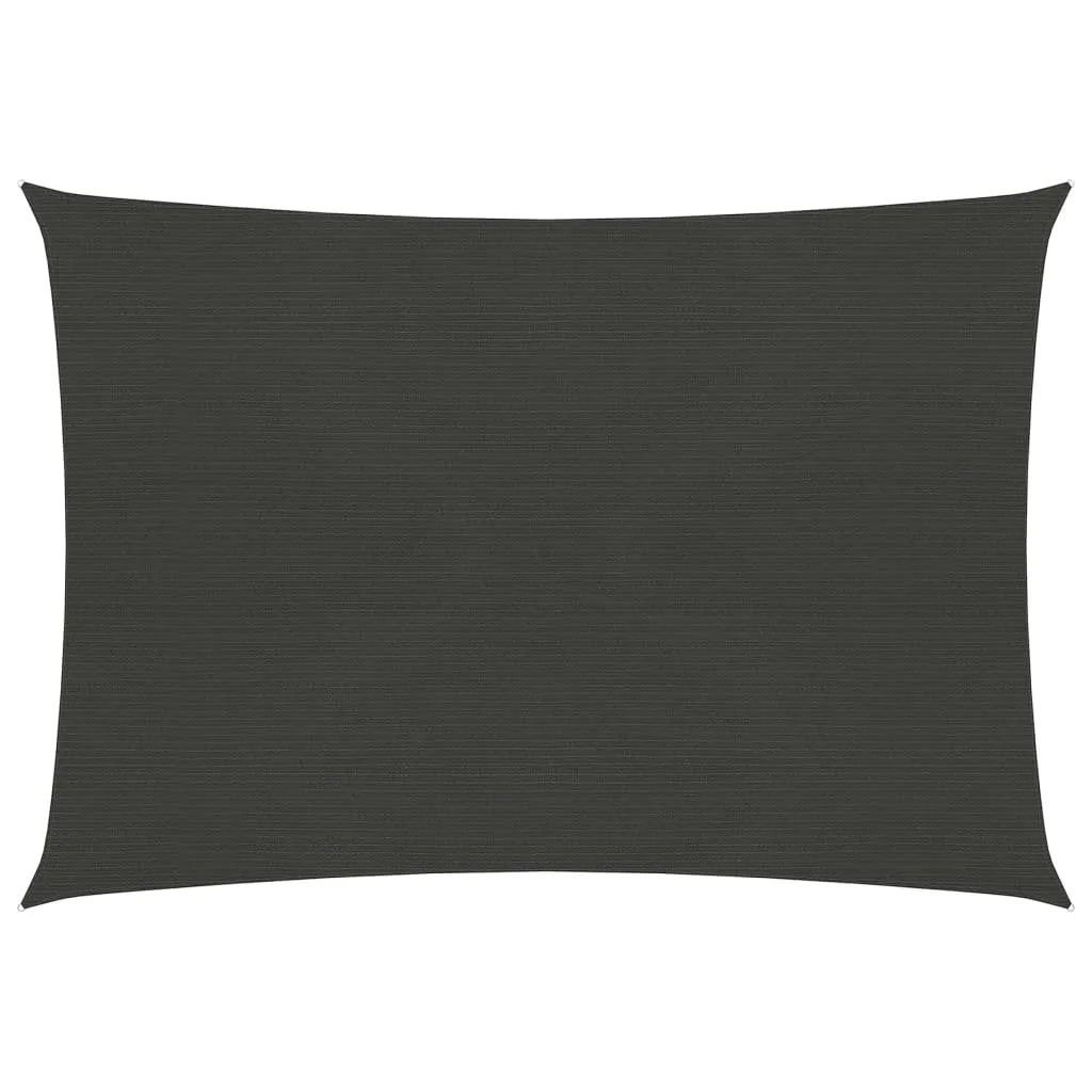Sunshade Sail 160 g/m² Anthracite 3.5x4.5 m HDPE