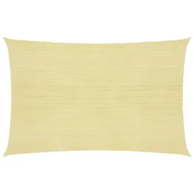 Sunshade Sail 160 g/m² Beige 2x3.5 m HDPE