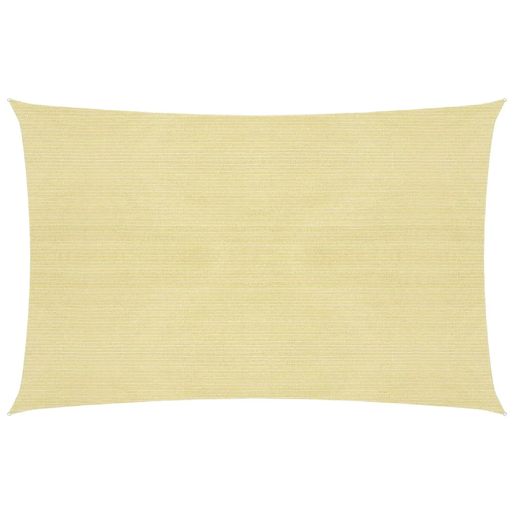 Sunshade Sail 160 g/m² Beige 3x4 m HDPE