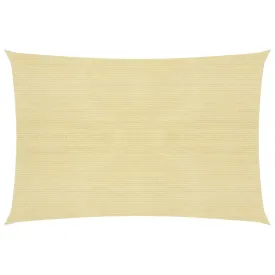 Sunshade Sail 160 g/m² Beige 4x7 m HDPE