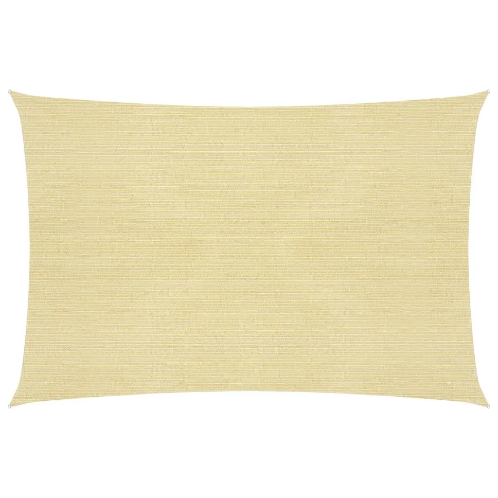 Sunshade Sail 160 g/m² Beige 4x7 m HDPE