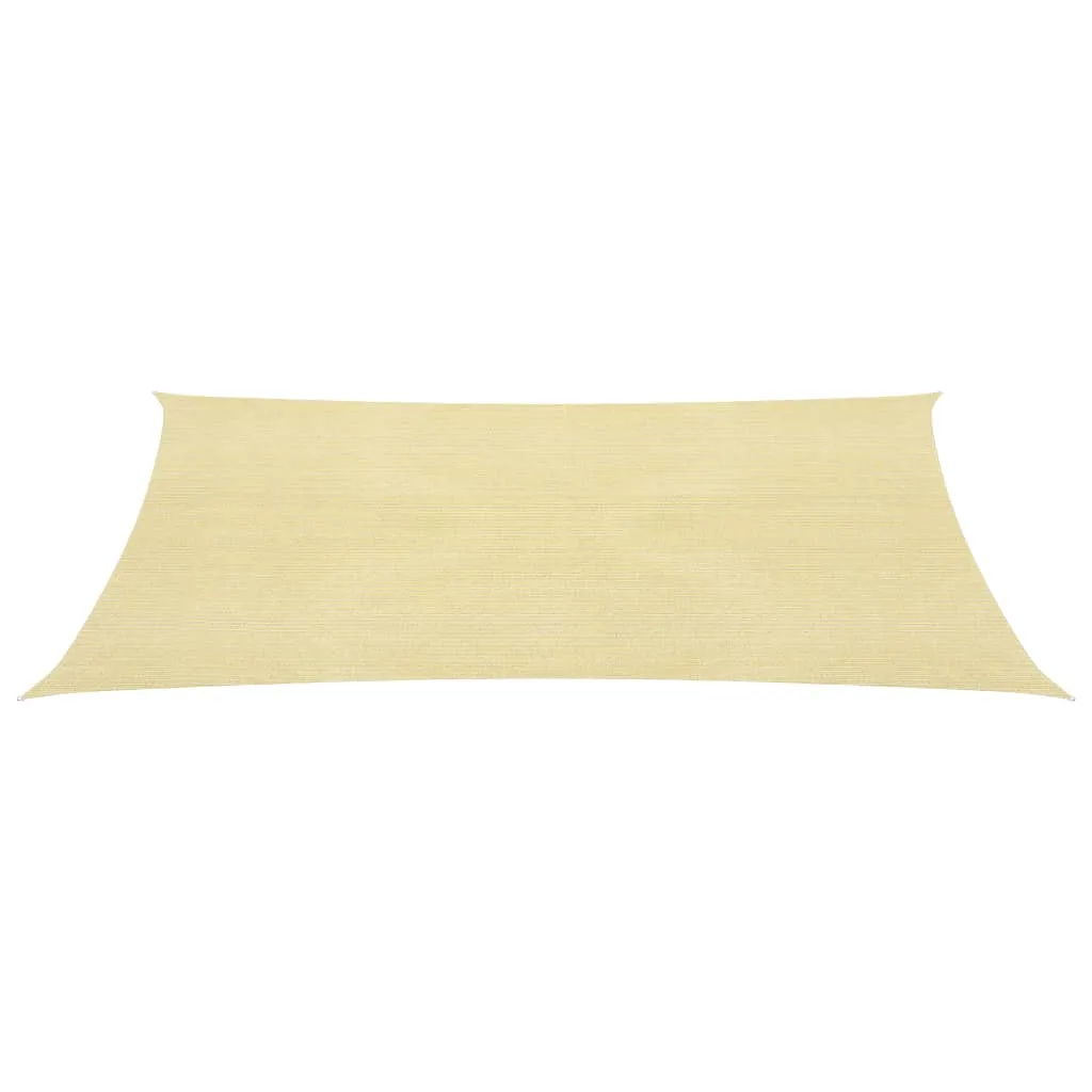 Sunshade Sail 160 g/m² Beige 4x7 m HDPE