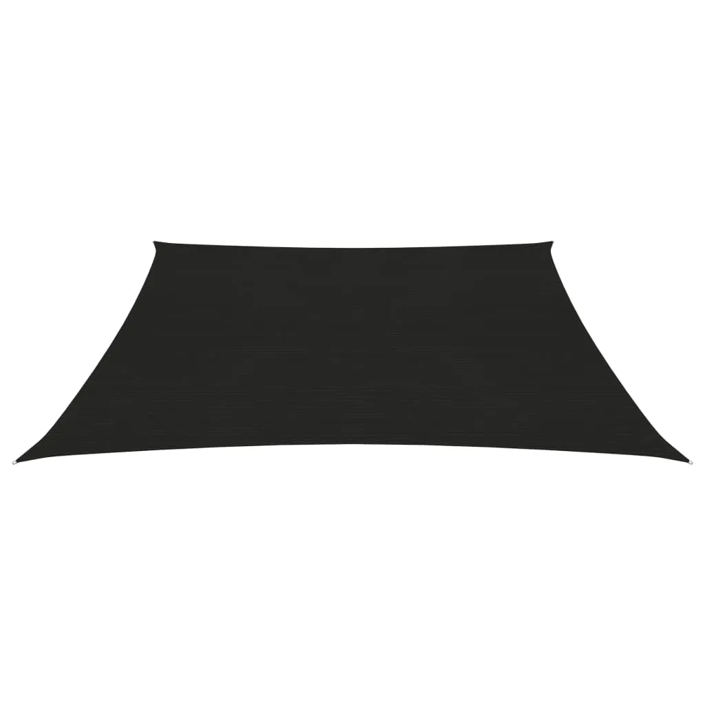 Sunshade Sail 160 g/m² Black 2.5x3 m HDPE
