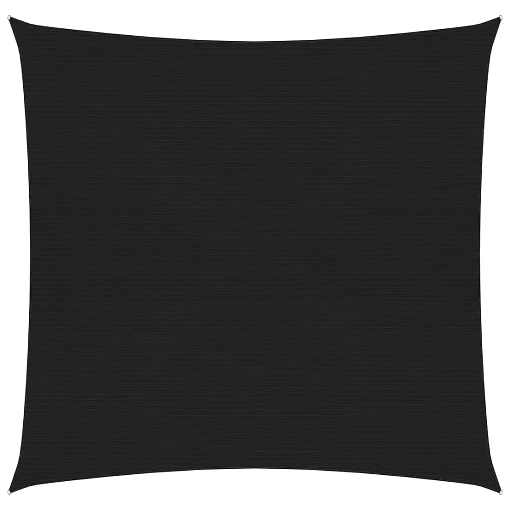 Sunshade Sail 160 g/m² Black 2.5x3 m HDPE
