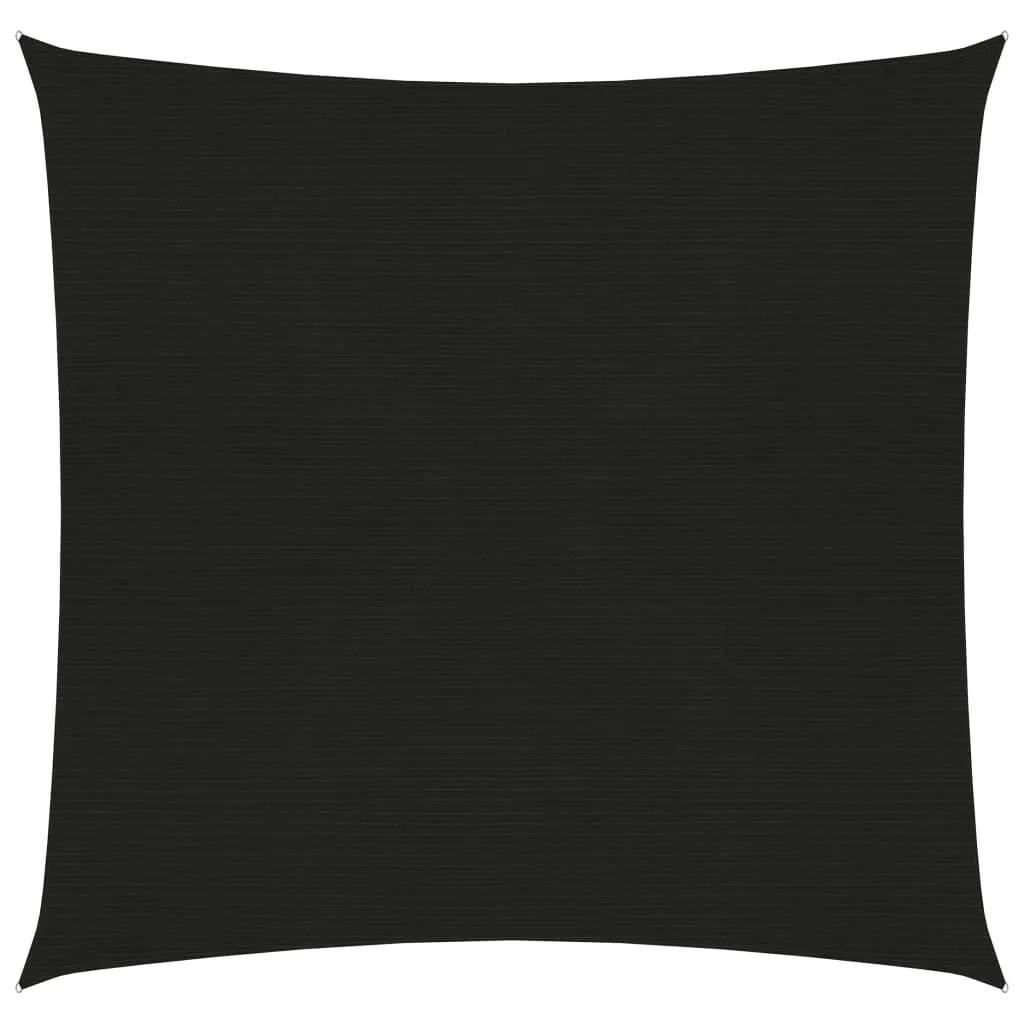 Sunshade Sail 160 g/m² Black 2x2 m HDPE