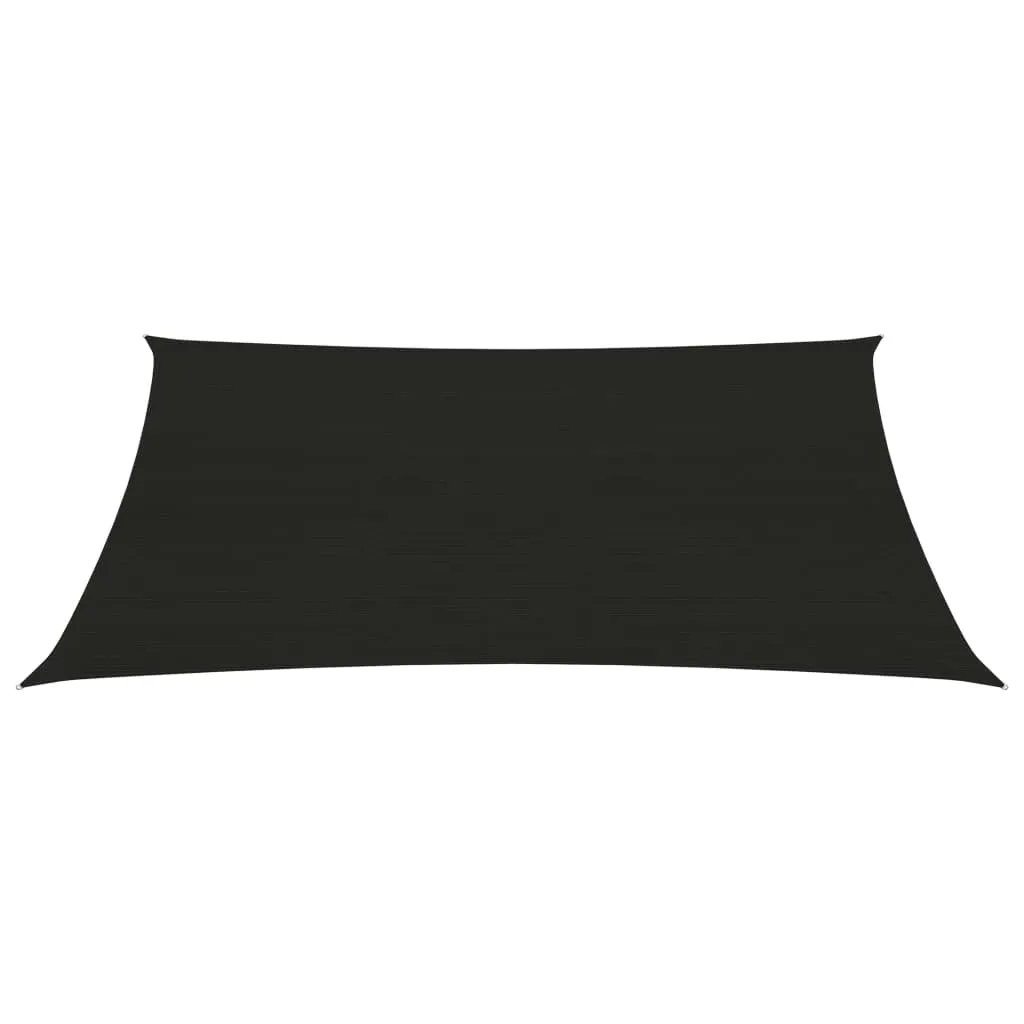 Sunshade Sail 160 g/m² Black 2x3 m HDPE