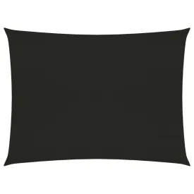 Sunshade Sail 160 g/m² Black 2x3 m HDPE