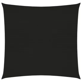 Sunshade Sail 160 g/m² Black 3.6x3.6 m HDPE