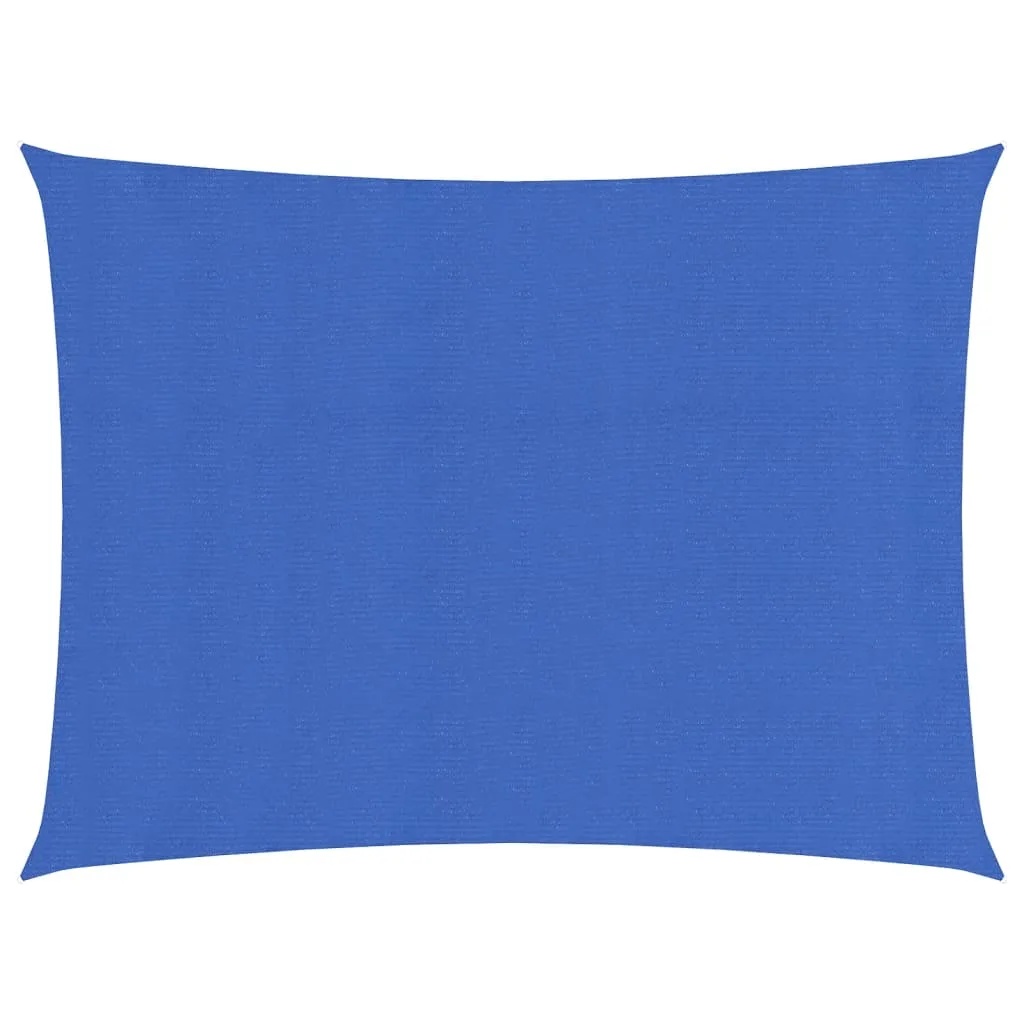 Sunshade Sail 160 g/m² Blue 2.5x3 m HDPE