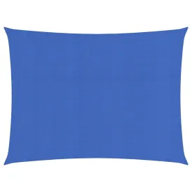 Sunshade Sail 160 g/m² Blue 2.5x3 m HDPE