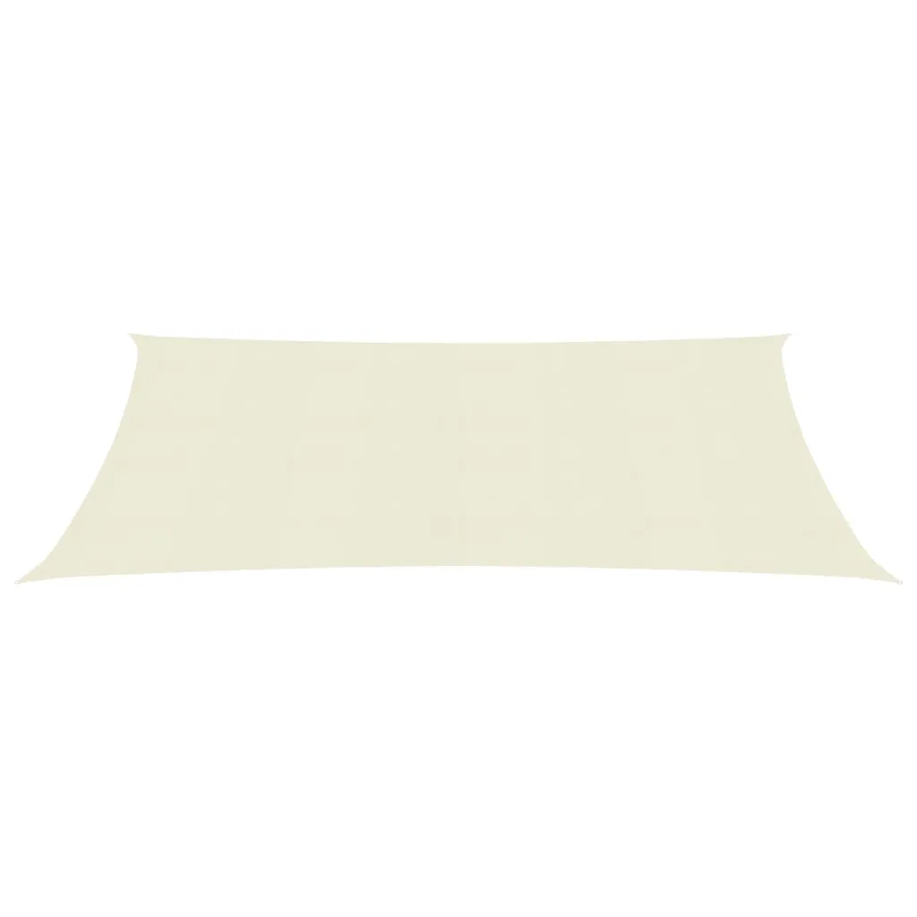 Sunshade Sail 160 g/m² Cream 2x4.5 m HDPE