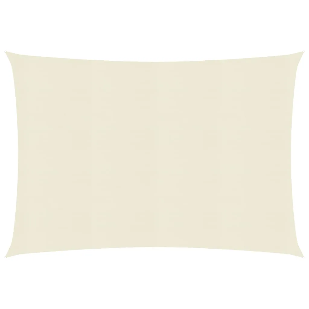 Sunshade Sail 160 g/m² Cream 3x4 m HDPE