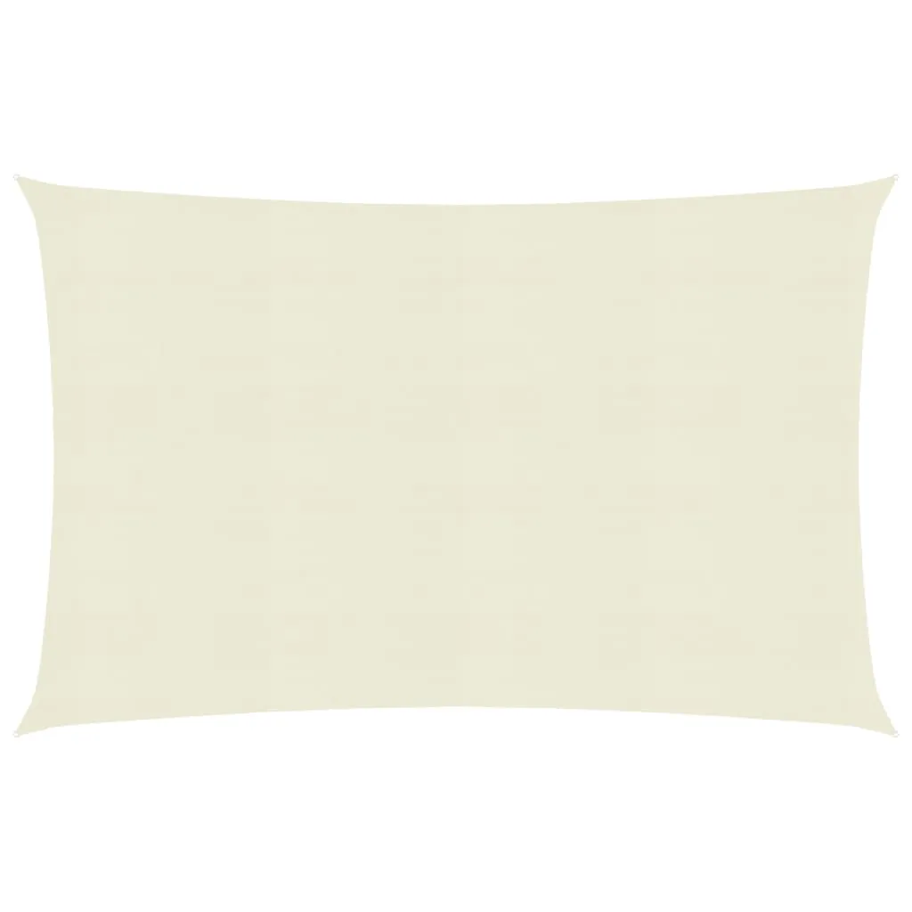 Sunshade Sail 160 g/m² Cream 5x6 m HDPE