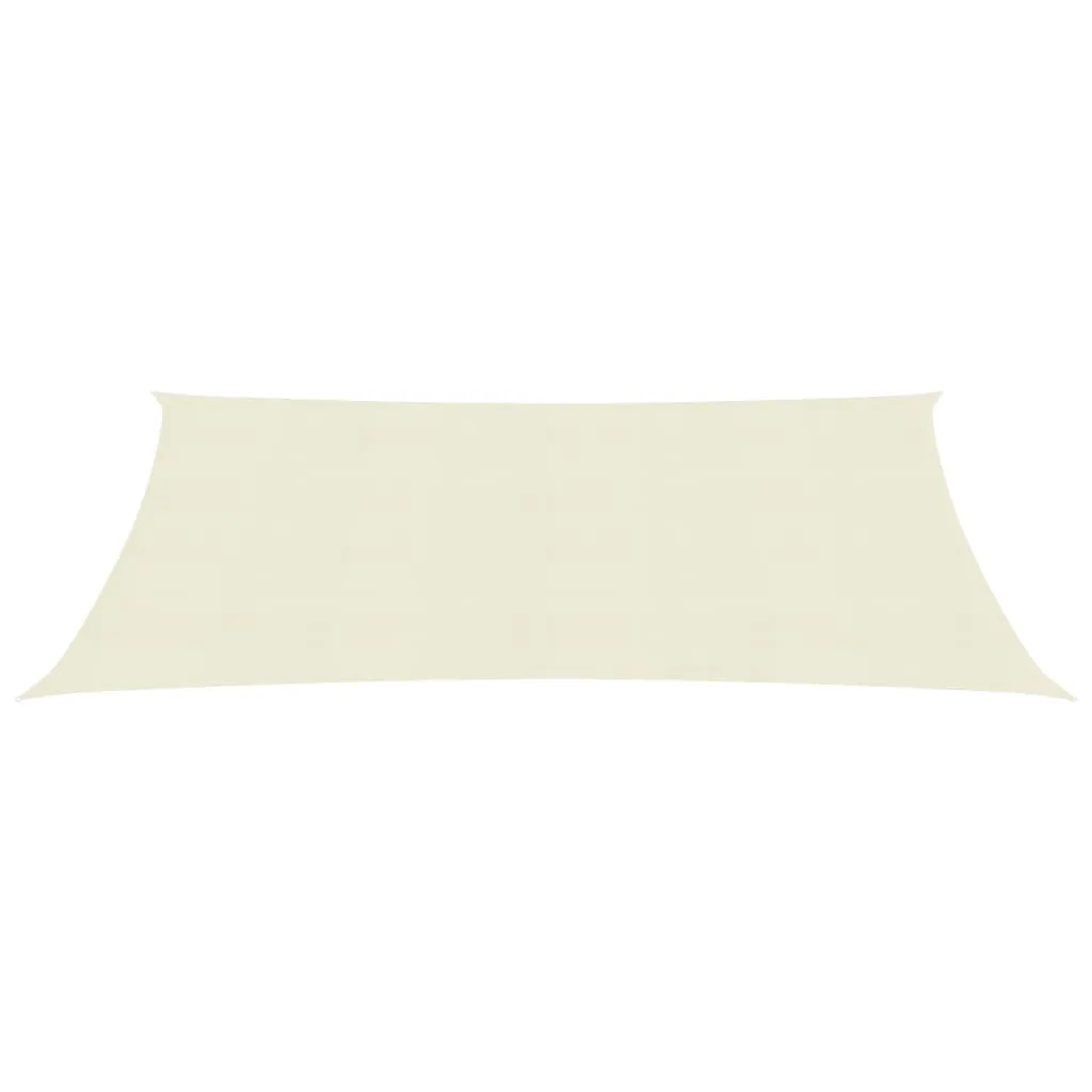 Sunshade Sail 160 g/m² Cream 5x6 m HDPE