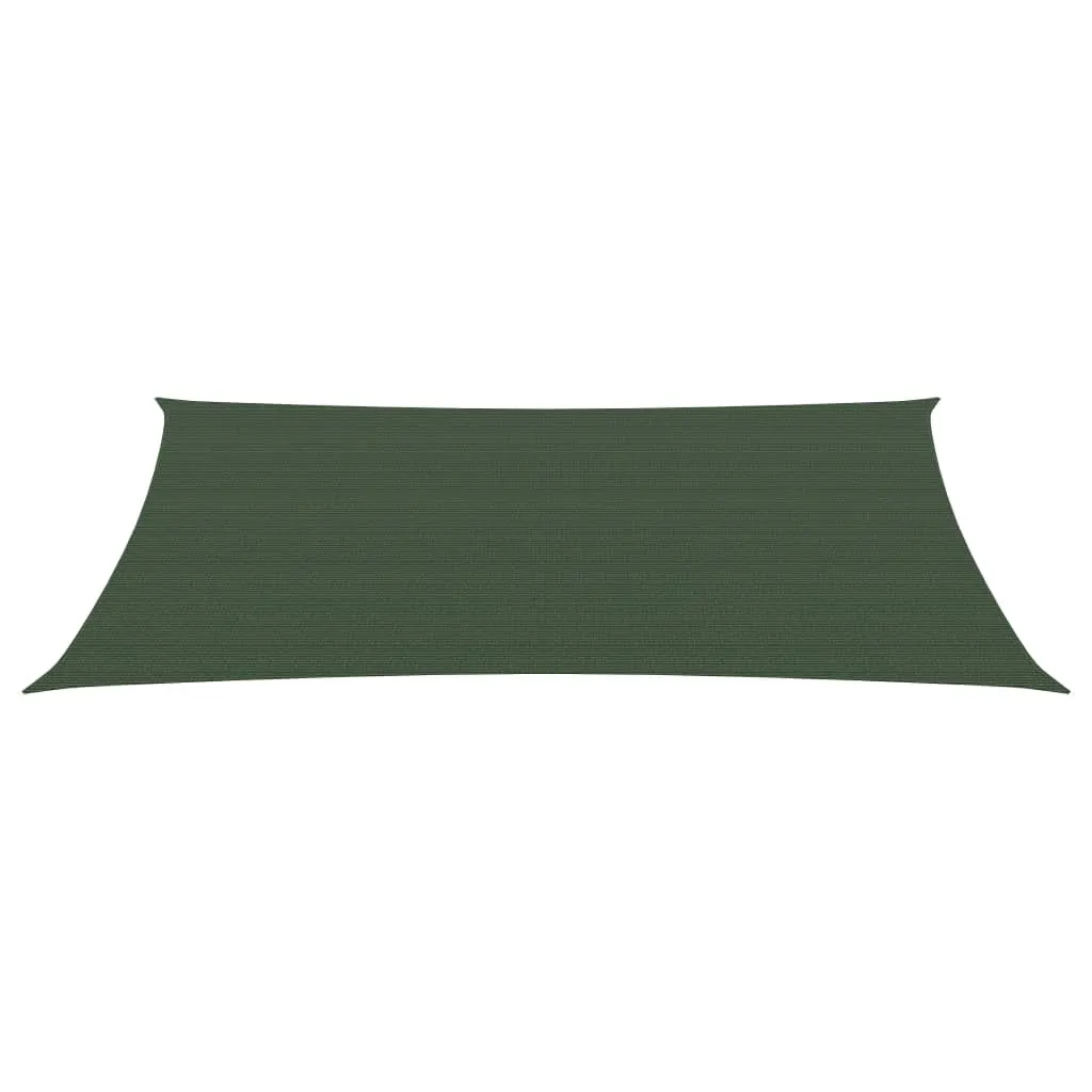 Sunshade Sail 160 g/m² Dark Green 2.5x5 m HDPE