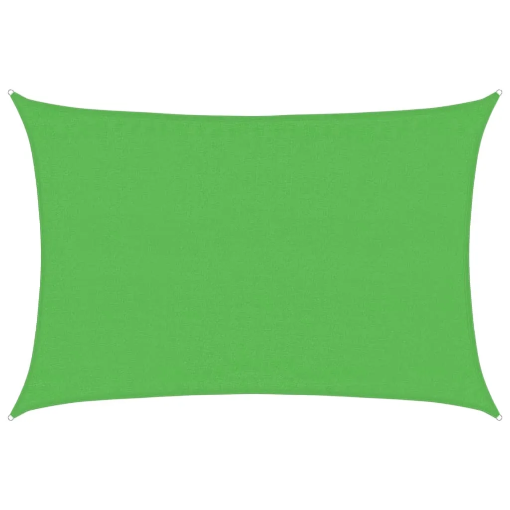 Sunshade Sail 160 g/m² Light Green 3.5x5 m HDPE