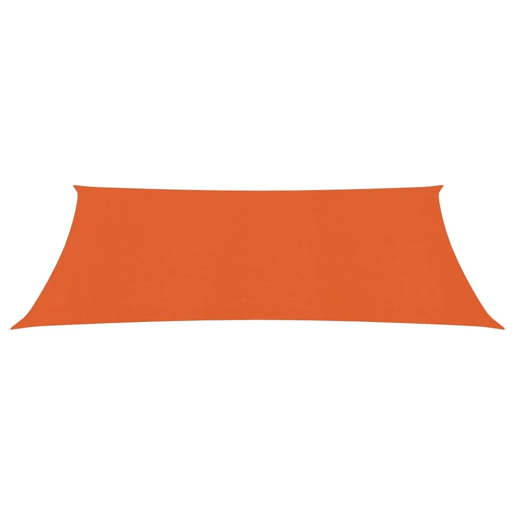 Sunshade Sail 160 g/m² Orange 2.5x3.5 m HDPE
