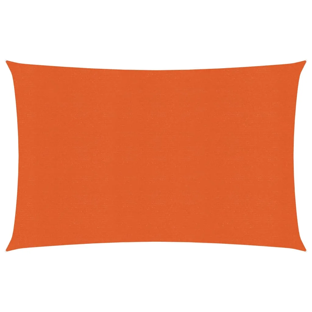 Sunshade Sail 160 g/m² Orange 3.5x4.5 m HDPE