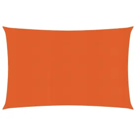 Sunshade Sail 160 g/m² Orange 3.5x4.5 m HDPE
