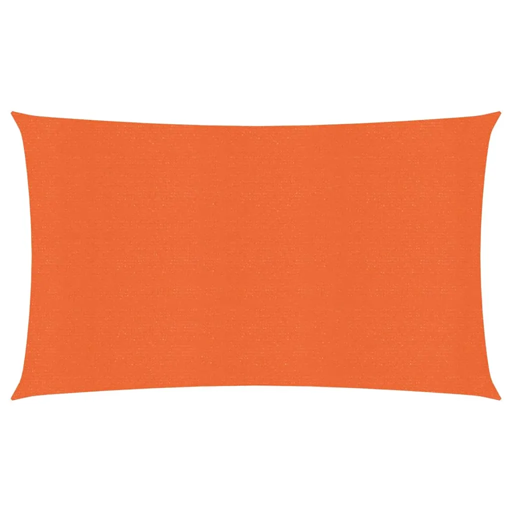 Sunshade Sail 160 g/m² Rectangular Orange 4x7 m HDPE