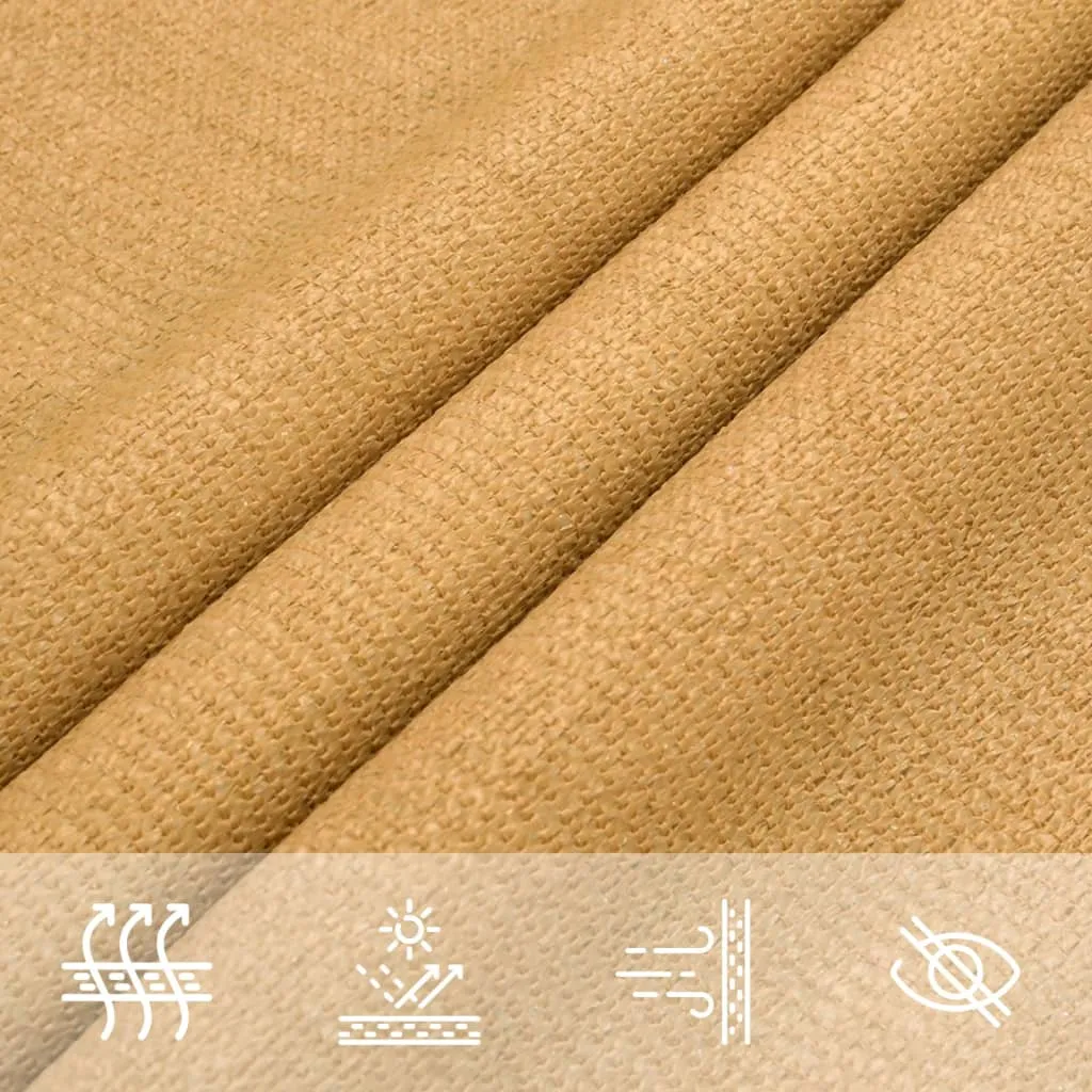 Sunshade Sail 160 g/m² Rectangular Sand 2.5x5 m HDPE