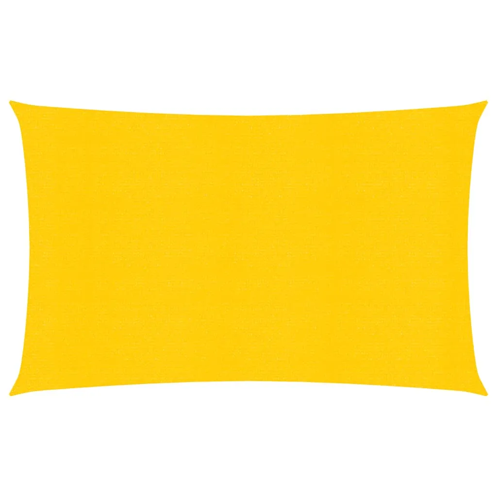 Sunshade Sail 160 g/m² Rectangular Yellow 6x8 m HDPE