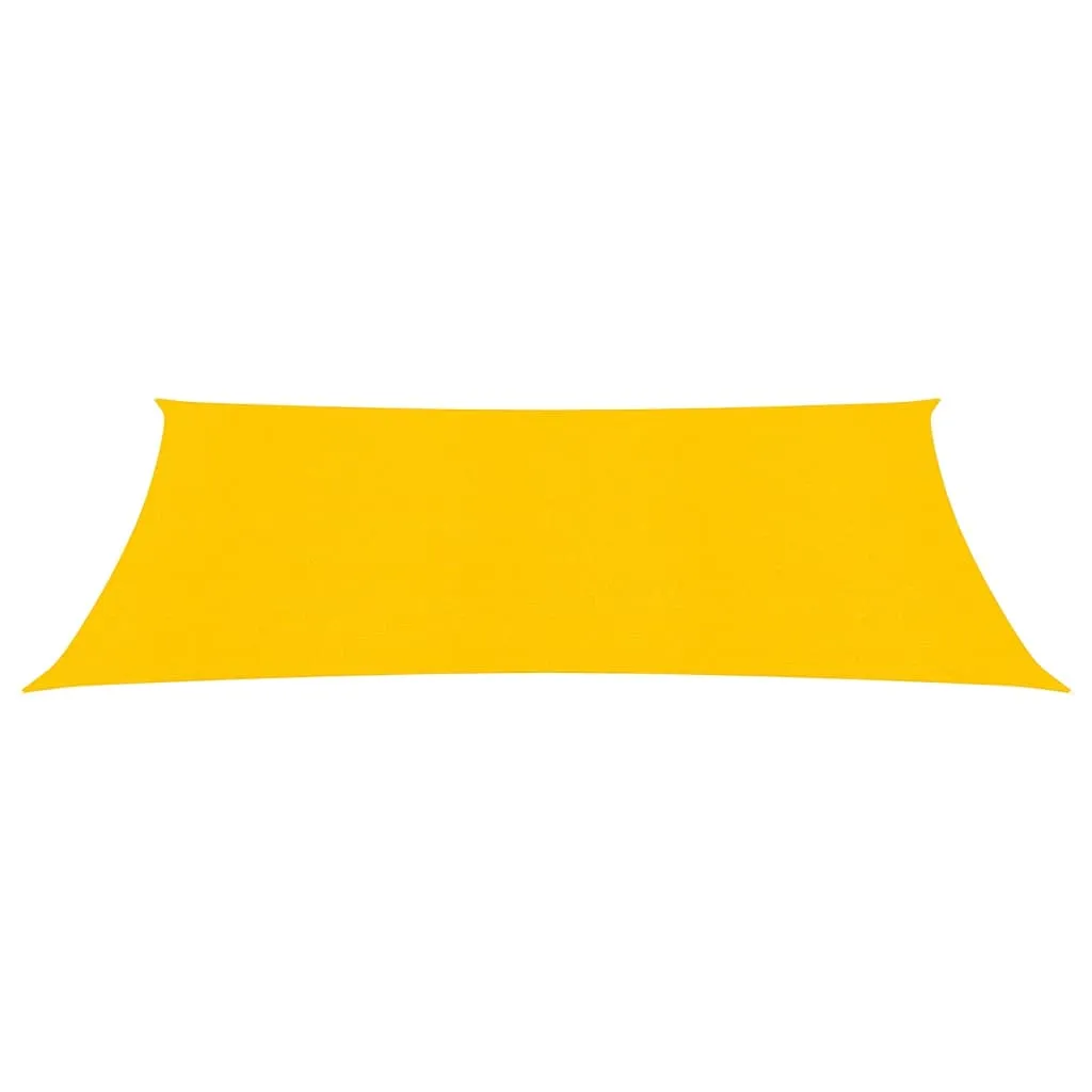 Sunshade Sail 160 g/m² Rectangular Yellow 6x8 m HDPE