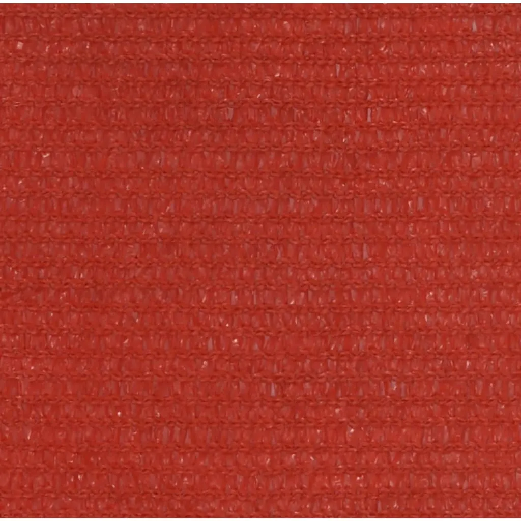 Sunshade Sail 160 g/m² Red 3.6x3.6 m HDPE