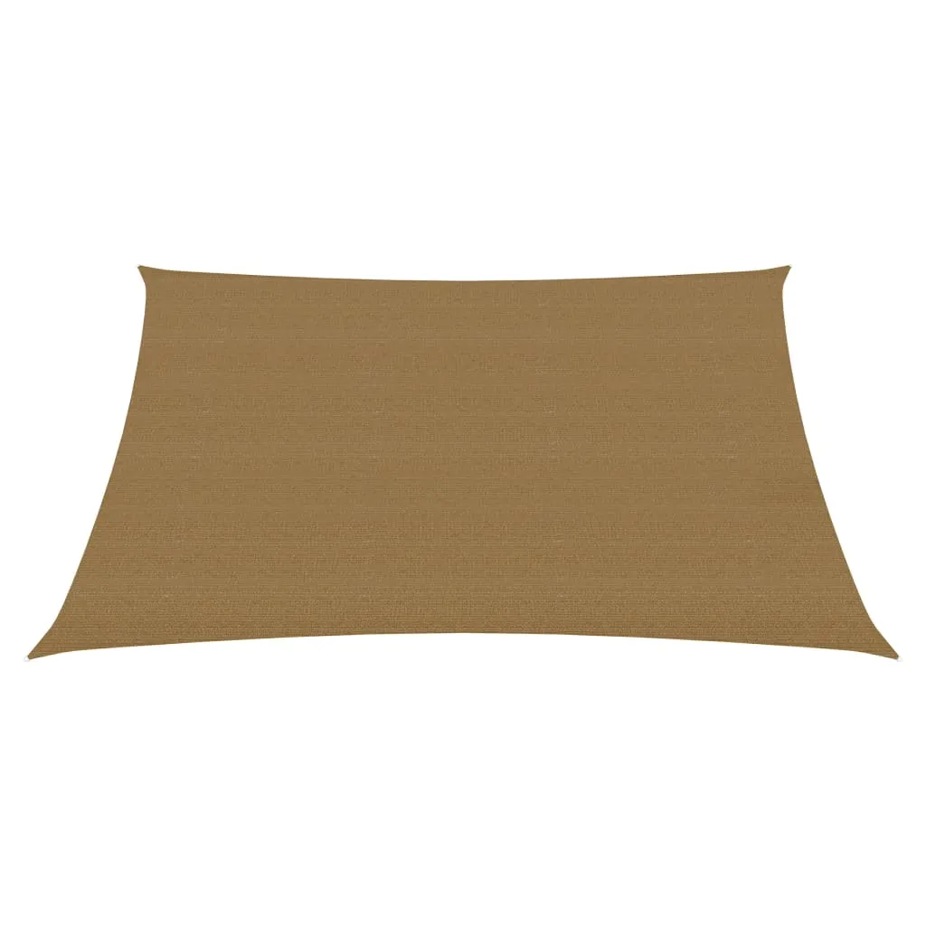 Sunshade Sail 160 g/m² Taupe 2.5x2.5 m HDPE